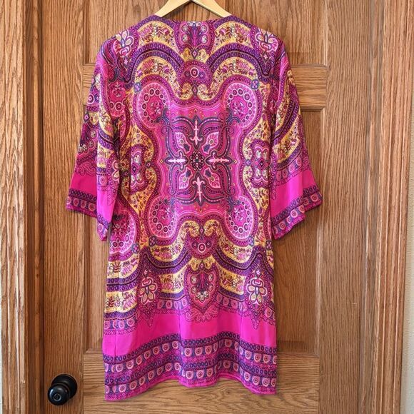 CALYPSO ST. BARTH 100% Silk Shift Mini Dress - Picture 9 of 13